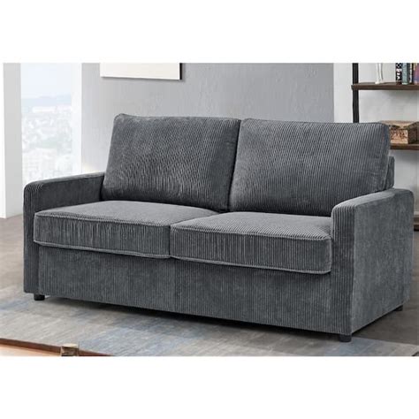 Corduroy Sofa Grey Baci Living Room