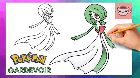 How To Draw Gardevoir Pokemon Cute Easy Step By Step Drawing