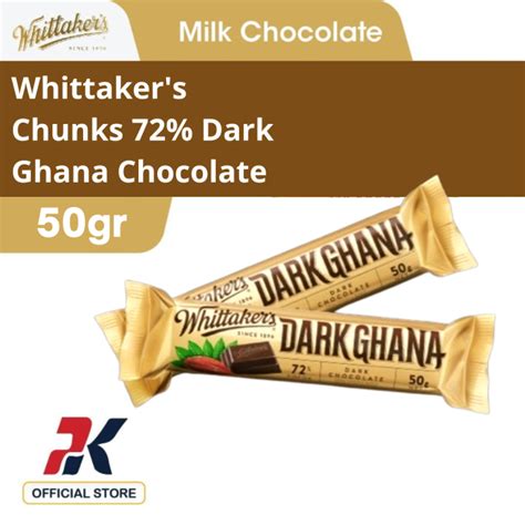 Whittakers Chunks 72 Dark Ghana Chocolate 50 G Lazada Indonesia