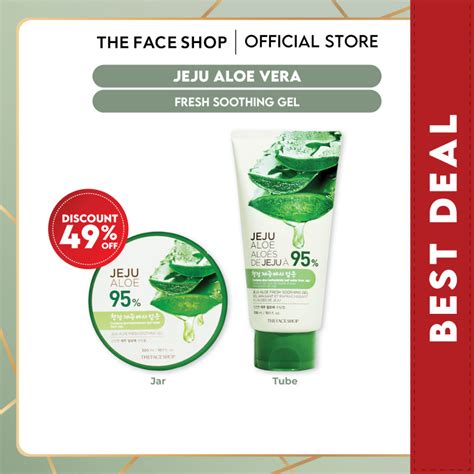 Jual The Face Shop Jeju Aloe Vera Fresh Soothing Gel Shopee Indonesia