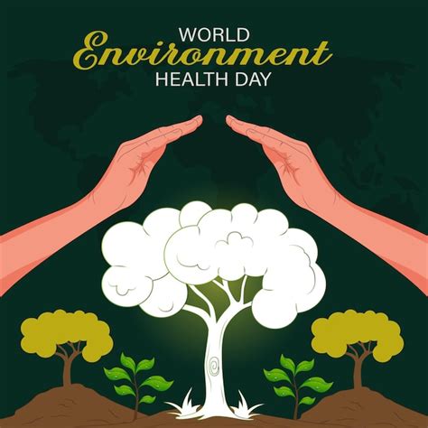 Día mundial de la salud ambiental Vector Premium