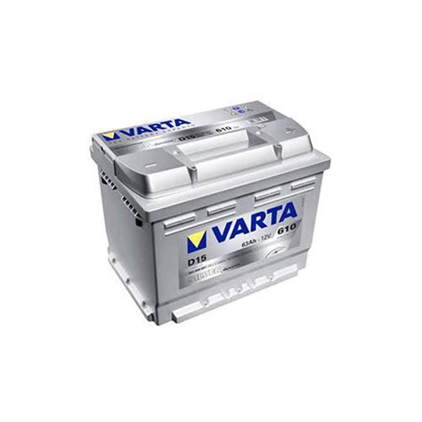 Varta D15 Battery 610 Cca 63 Ah Silver Dynamic Superstart