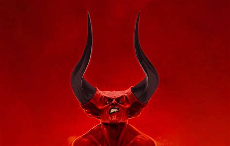 Download Cool Devil Long Horn Wallpaper | Wallpapers.com