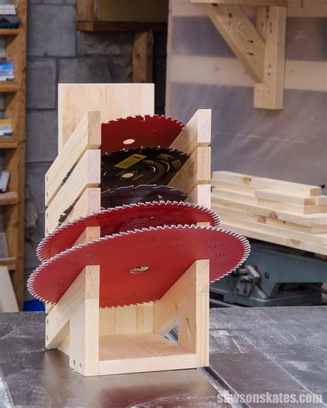 Diy Saw Blade Storage Rack Saws On Skates