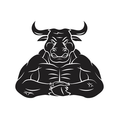 Bull Black Symbol Illustration 20122089 Vector Art at Vecteezy