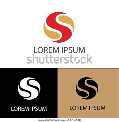 Circle S Logo Stock Vector Royalty Free 611736140
