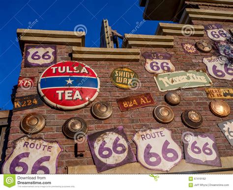 Detail Of Building Along Route 66 In Cars Land At Disney California
