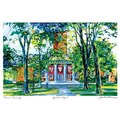 Appleton Chapel In Watercolor Harvard The Coop