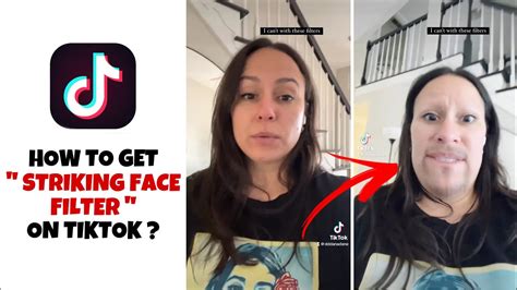 How To Get The Striking Face Filter On Tiktok Sticking Face Filter