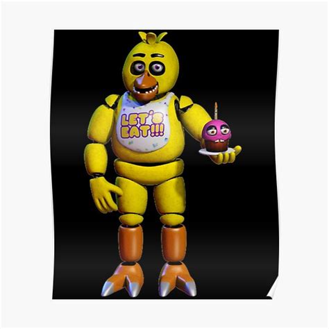 Chica Fnaf Security Breach Poster For Sale By Sksoumen Redbubble