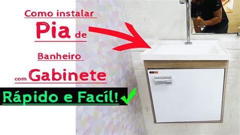 Como Instalar Pia De Banheiro Gabinete Lavat Rio De Banheiro