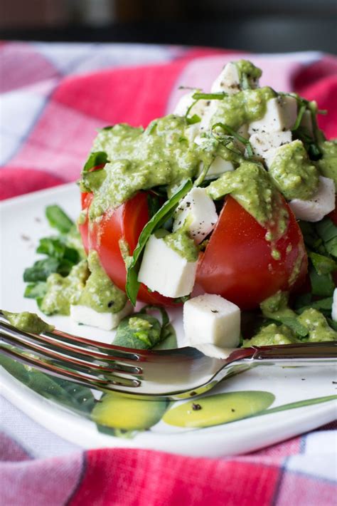 Caprese Spinach Stuffed Tomato - What the Forks for Dinner?