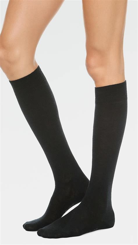 Falke Wool Soft Merino Knee High Socks In Black Lyst