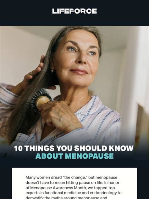 Lifeforce Menopause Myths 10 Things You Should Know Milled