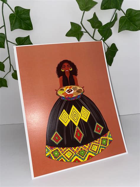 Ethiopian Art Eritrean Art Wall Art Ethiopian Food Etsy