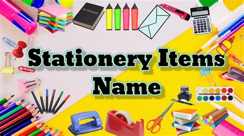 Office Supplies Names: Stationery Items Name In English, 40% OFF