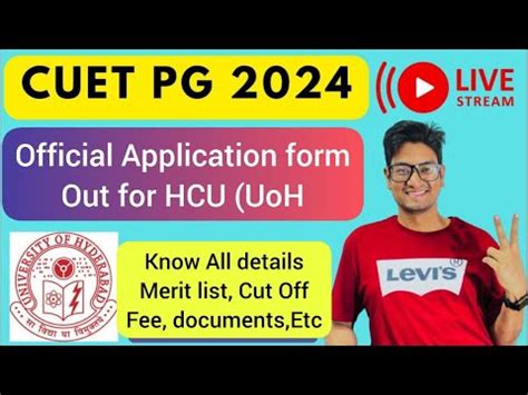 UoH Finally HCU PG 2024 Application Form Out Apply Now Know A To Z