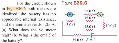 Solved For The Circuit Shown In Fig E26 6 Both Meters Are Chegg