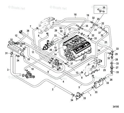 Mercruiser Sterndrive Gas Engines Oem Parts Diagram For Closed Cooling System Alpha