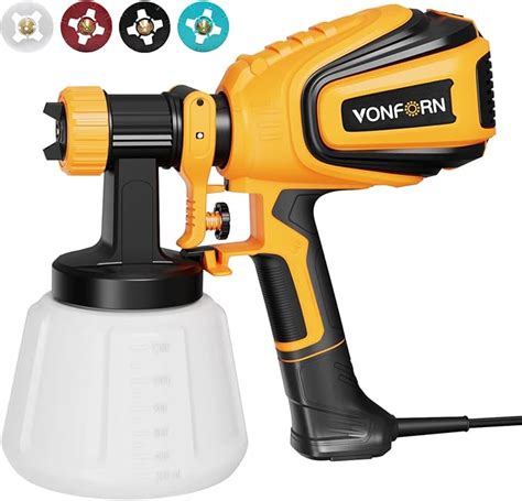 Vonforn Paint Sprayer 700w Hvlp Spray Gun With Cleaning And Blowing