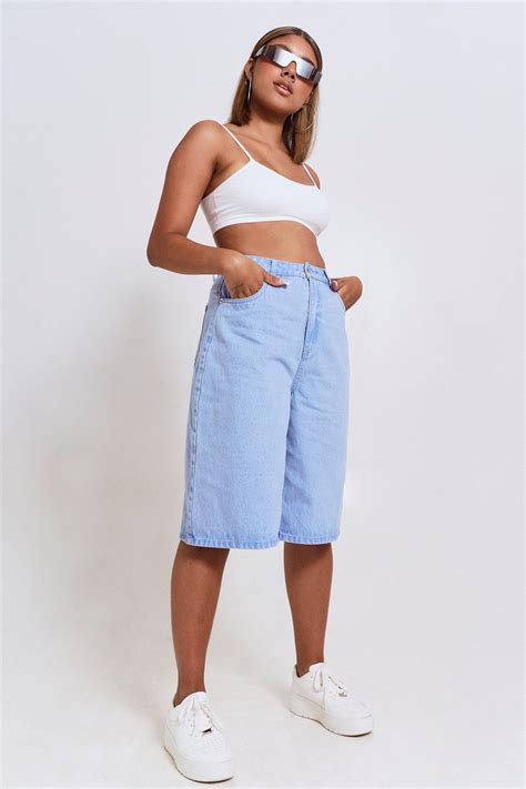 Denim Bermuda Shorts