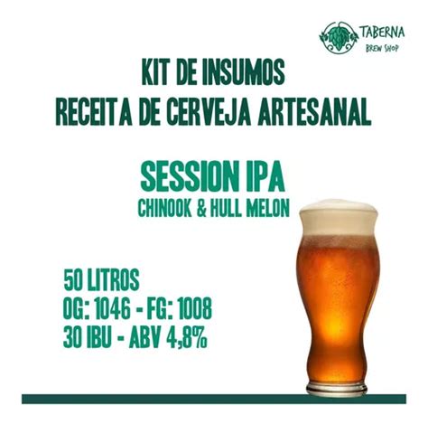 Kit Insumos Receita Cerveja Artesanal Session Ipa 50 Litros