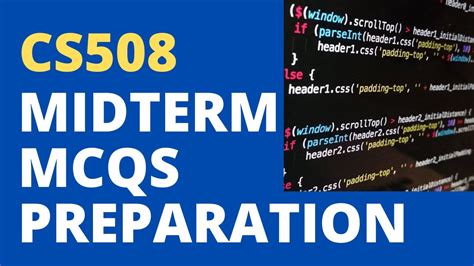 Cs Midterm Preparation Solved Mcqs Youtube