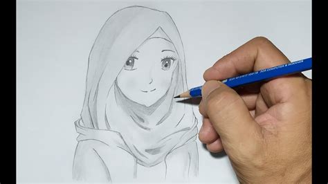 Cara Mudah Menggambar Anime Berhijab Yang Cantik Youtube