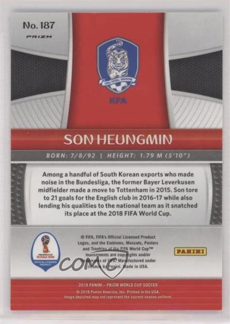 2018 Panini Prizm World Cup Mojo Prizm 187 Heung Min Son For Sale