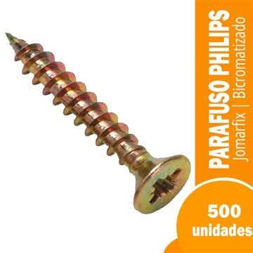 Parafuso Jomarfix Cabe A Chata Philips X Mm Bicromatizado Importado