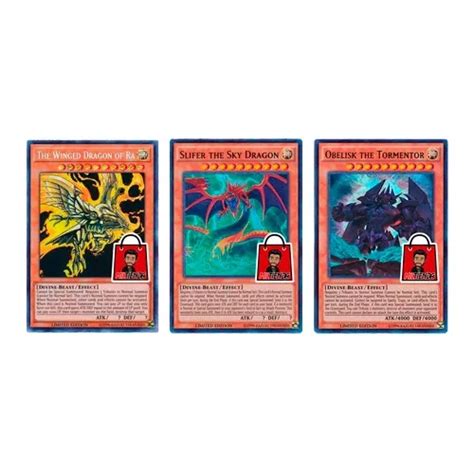 Los Dioses Egipcios Slifer Ra Obelisk Miltienda Yugioh