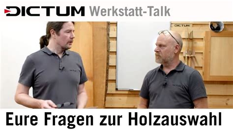 Holzauswahl Eure Fragen Beantwortet Im Dictum Werkstatt Talk Youtube