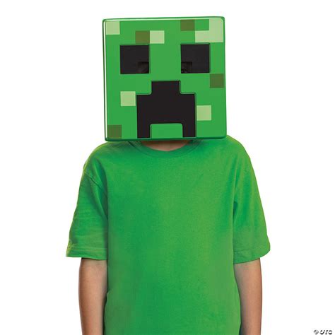 Kids Minecraft™ Creeper 3D Paper Mask | Oriental Trading