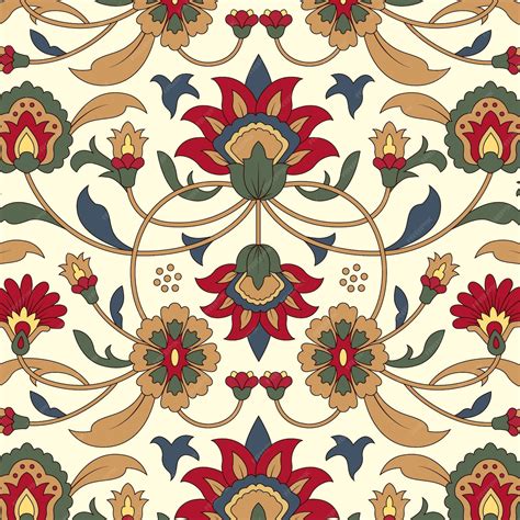 Free Vector Persian Carpet Pattern Desing