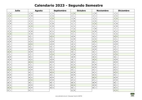 Plantillas De CALENDARIOS 2023 En PDF WORD