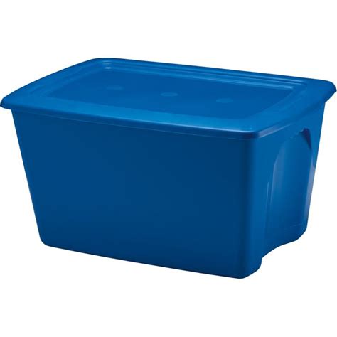 67l Blue Storage Box With Lid Walmart Canada