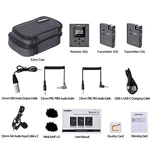 Amazon Comica BoomX U U2 48 Channels Mini UHF Wireless Lavalier