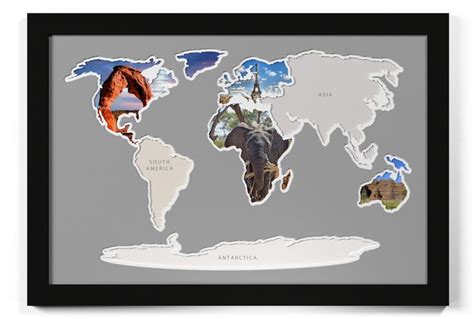 Seven Continents Photo Map | Photo maps, Oh the places youll go, Continents