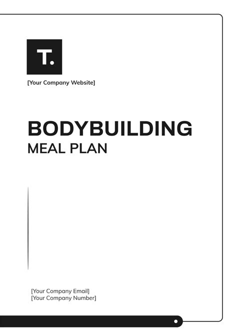 Free Bodybuilding Meal Plan Template Edit Online And Download