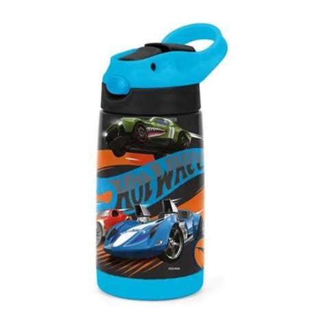 Garrafa de Aço Inoxidável ML Luxcel Hot Wheels Papelaria Art Pel Papelaria Online