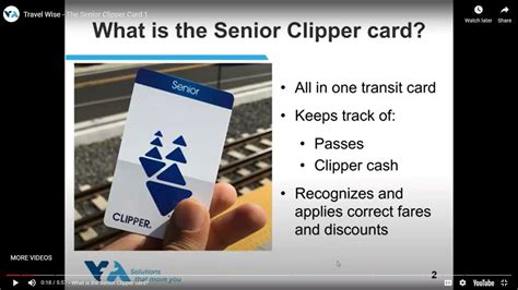 The Senior Clipper Card Vta Youtube