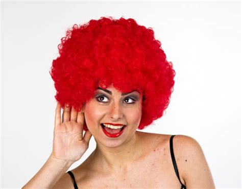 Afro Clown Wig Red Ubicaciondepersonascdmxgobmx