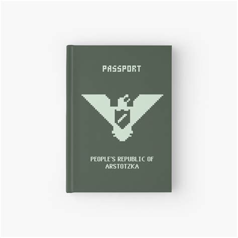 Arstotzka Hardcover Journal Unique Design For Papers Please Fans