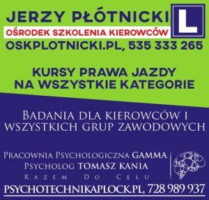 Psychotesty Płock GAMMA Badania Psychologiczne Kierowcy