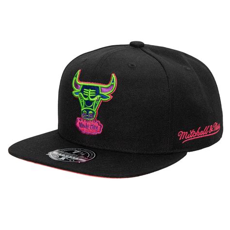 Mitchell And Ness Chicago Bulls Color Bomb Hardwood Classics Fitted Hat