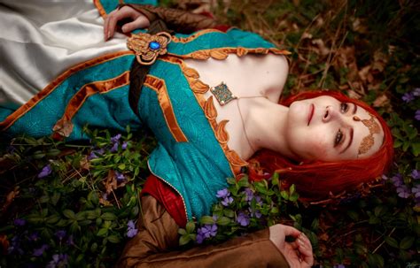 Papel De Parede Triss Merigold Ruiva Mulheres Cosplay Modelo