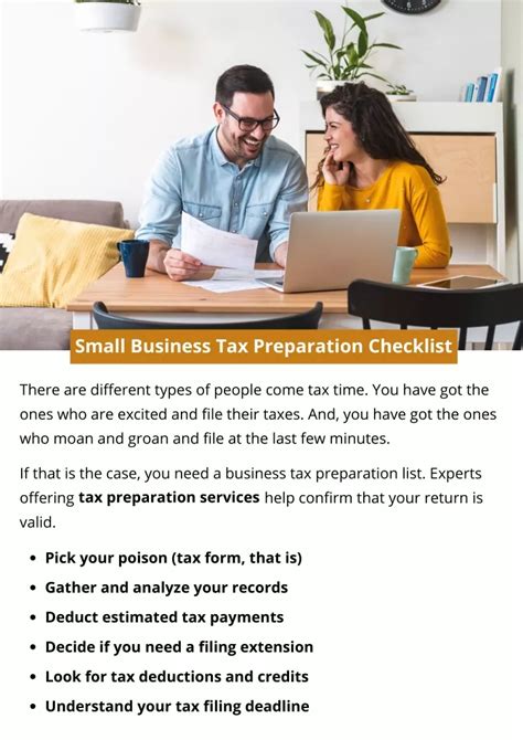 Ppt Small Business Tax Preparation Checklist Powerpoint Presentation