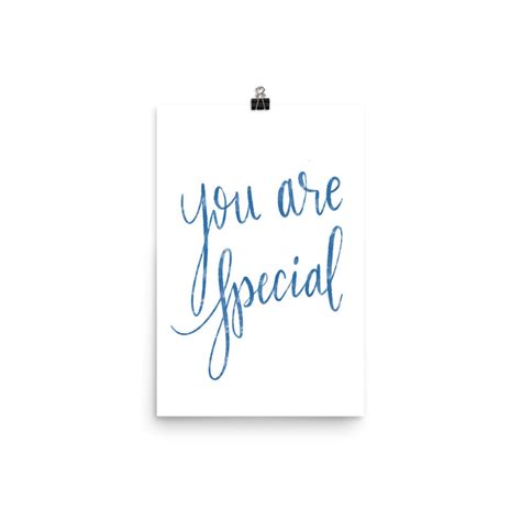 You Are Special Poster - Etsy