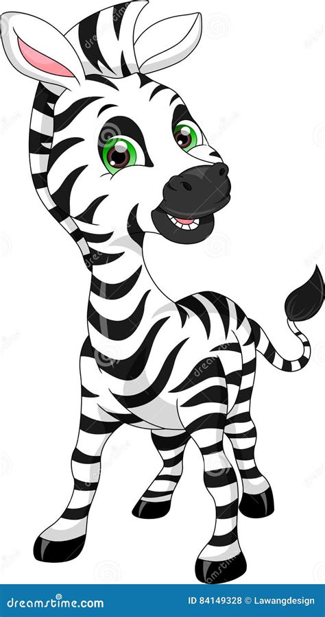 Cute Zebra Head Cartoon Royalty-Free Illustration | CartoonDealer.com ...