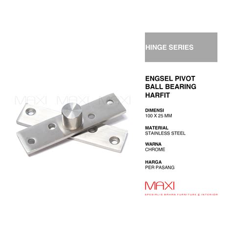 Engsel Pivot Tengah Inch Mm Engsel Jendela Stainless Steel